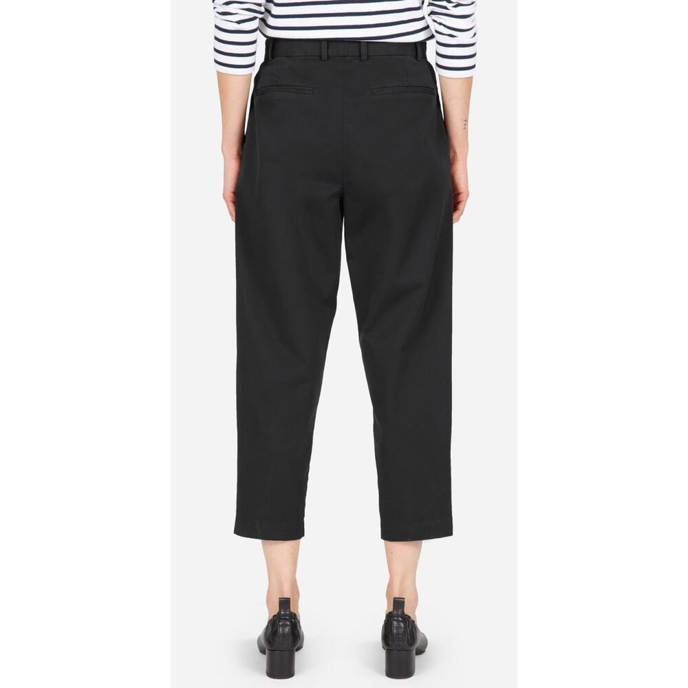 Everlane The Slouchy Chino Pant Black High Rise Cotton Casual Sz 0 Casual - Picture 4 of 9